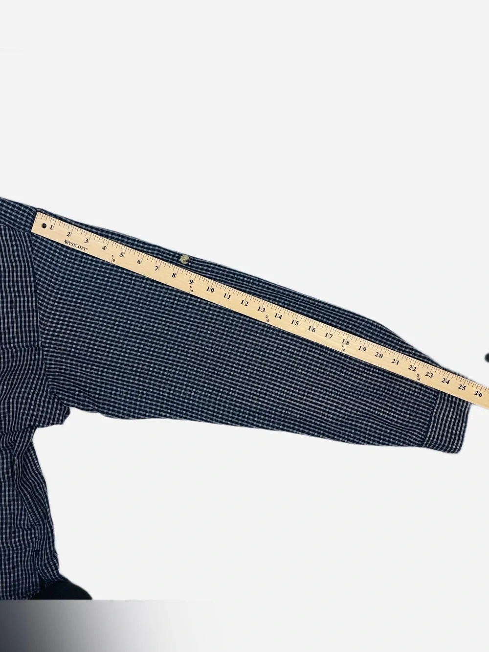 The North Face Men’s XL Navy Grid Button-Down Long Sleeve Shirt